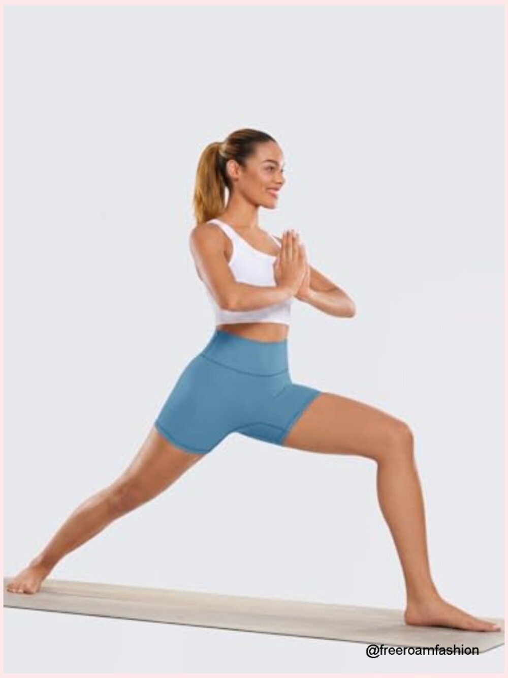 Buttery Soft 4" High Waisted Biker Shorts with Hidden Scrunch - Picture 2 of 6